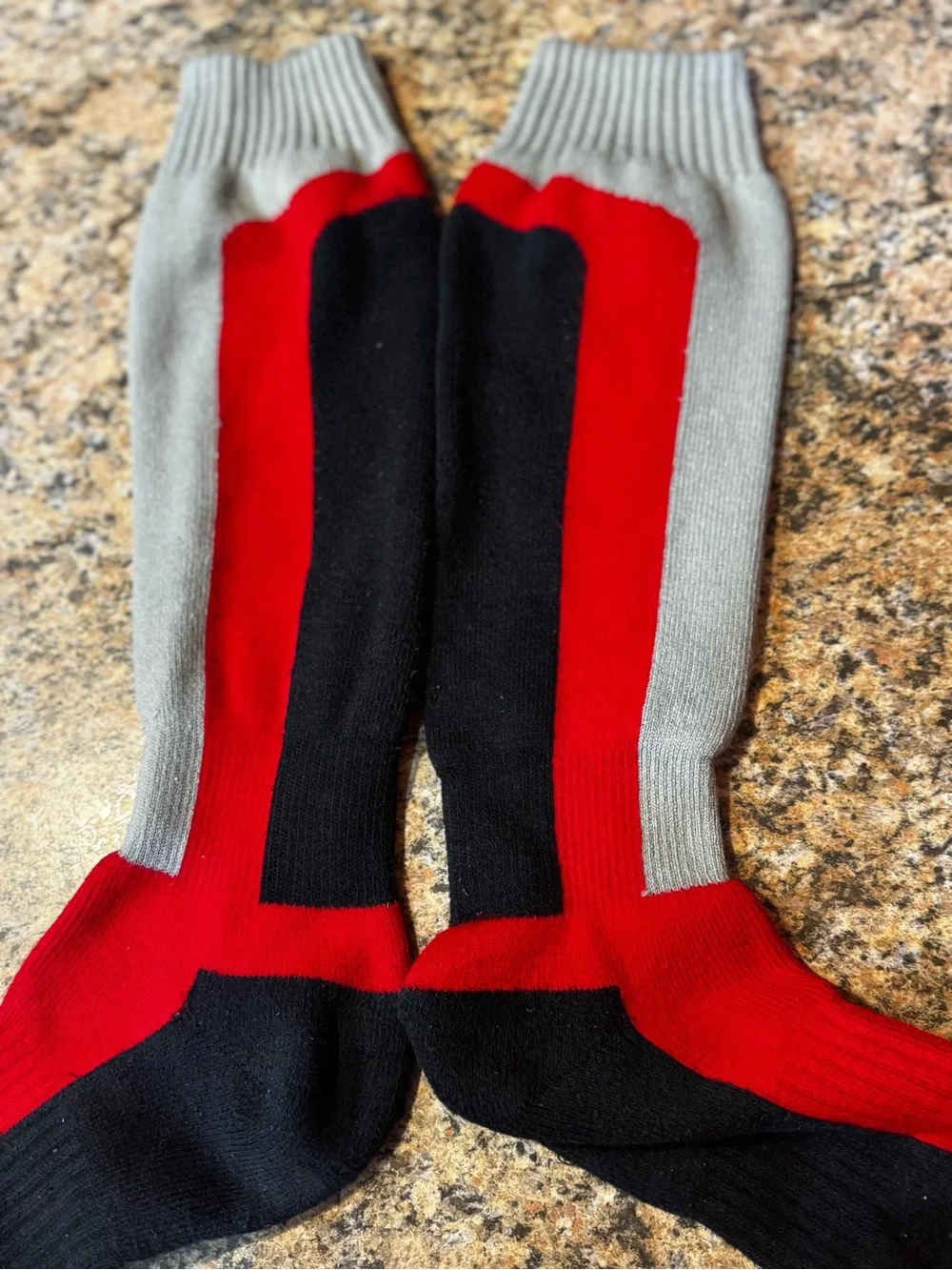 Fox Racing motocross moto men’s tall boot socks red black size Large